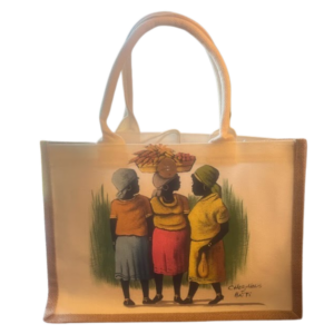 Hand-Painted Bag — Machann Lakou (Market Sisters)